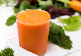 Carrot and spinach juice